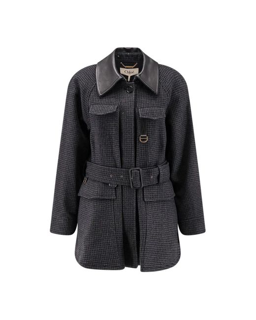 Chloé Black Belted Coats