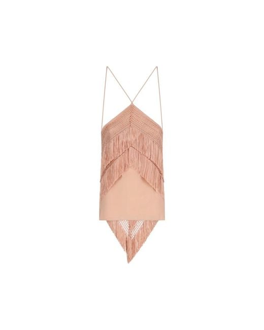 ANDAMANE Pink Sleeveless Tops