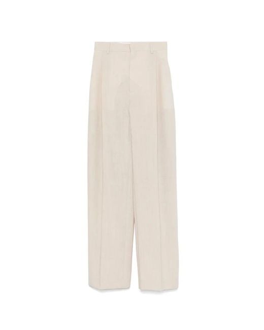 Wardrobe NYC Natural Wide Trousers