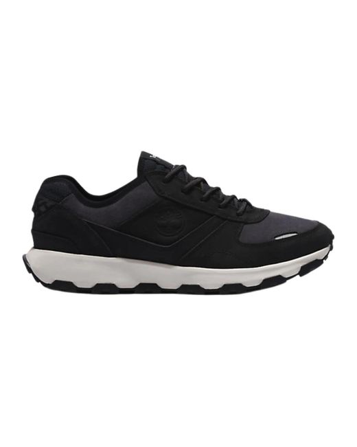 Timberland Schwarze flache schuhe mit greenstrideTM sohle in Black für Herren