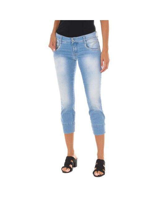 Met Blue Cropped Jeans