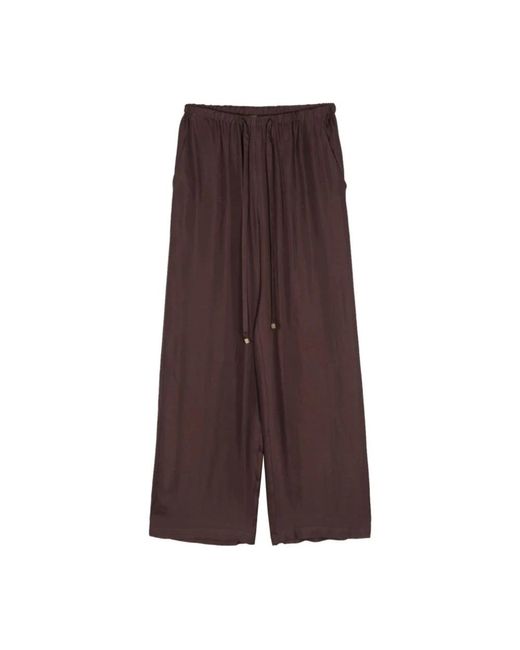 Pantaloni larghi in stile cho di Alysi in Brown