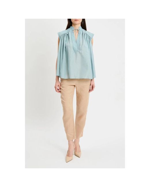 Semicouture Blue Rachel Bluse
