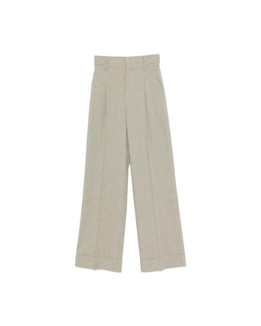 Alberta Ferretti Gray Wide Trousers