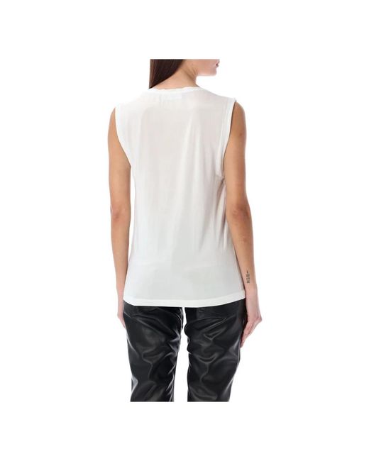 Y. Project White Sleeveless Tops