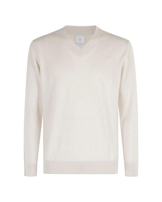 Eleventy White Cashmere Knitwear for men