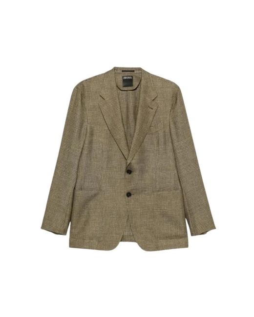 Zegna Green Blazers for men