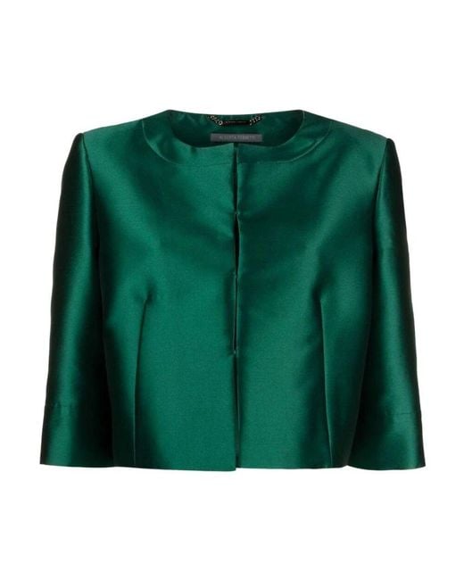 Alberta Ferretti Green Blazers