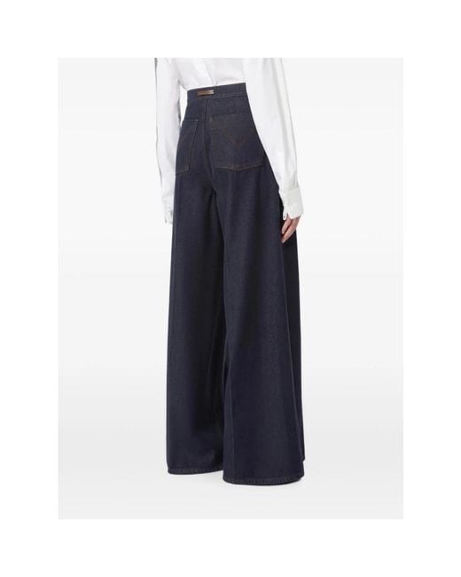 Max Mara Blue Wide Jeans