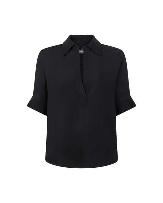 Dondup Black Elegante bluse in schwarz