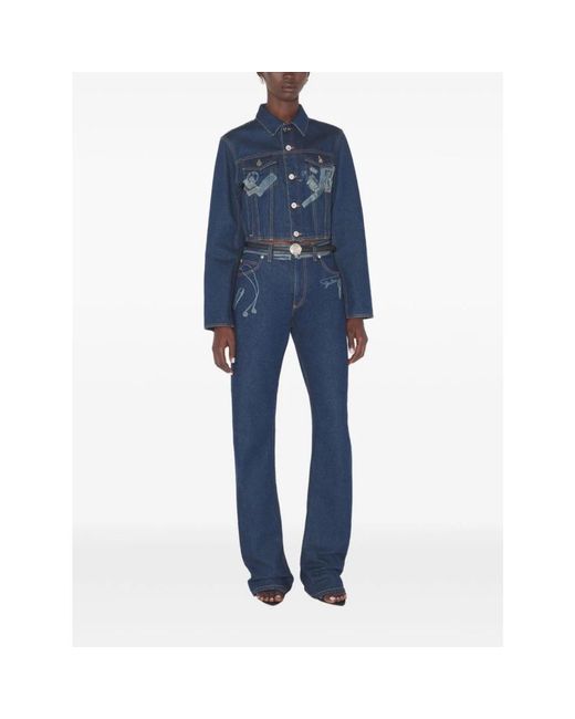 Jean Paul Gaultier Blue Straight Fit Jeans