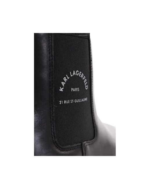 Karl Lagerfeld Black Chelsea Boots for men