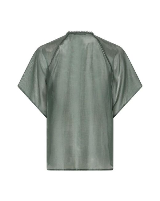 Bruuns Bazaar Telleabbkarlya Blouse in het Green