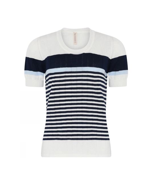 Round-Neck Knitwear Skovhuus de color Blue