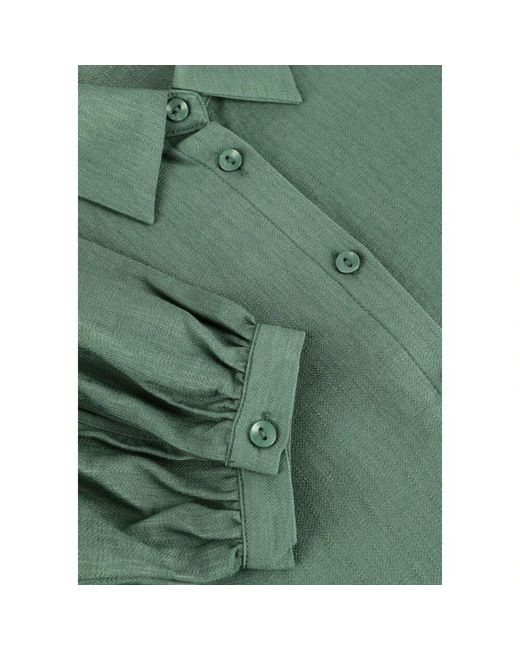Another Label Green Grüne Elegante Bluse Langarm