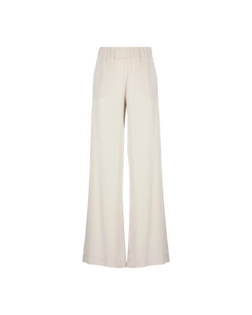 D.exterior White Wide trousers