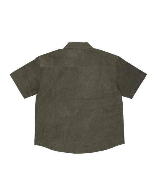 Acupuncture Green Short Sleeve Shirts for men