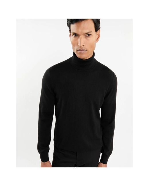 Fay Turtlenecks in het Black voor heren