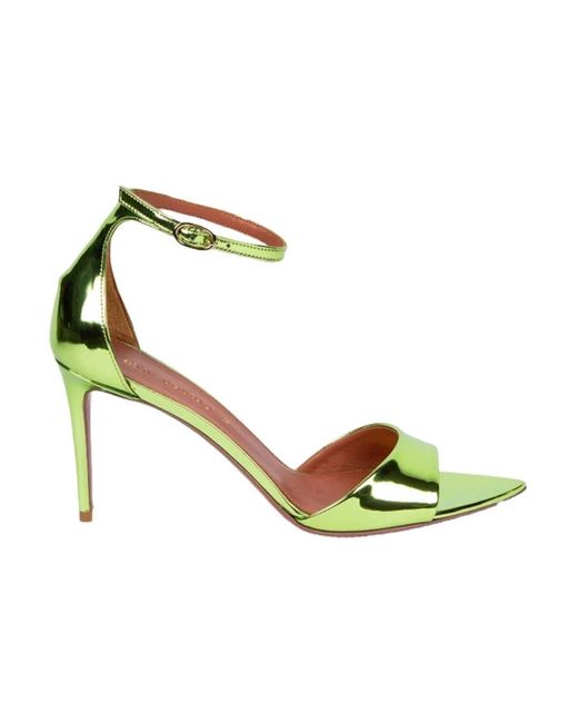 Sandalias verdes con correa de tobillo Aldo Castagna de color Metallic