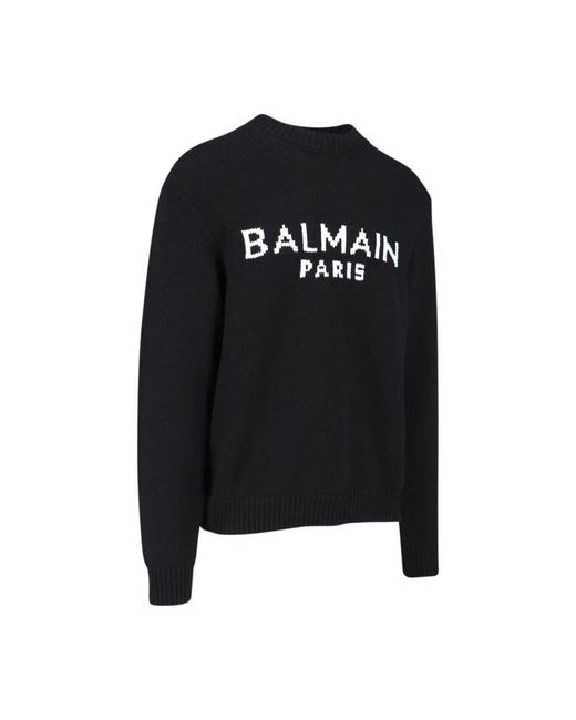 Balmain Black Sweaters for men