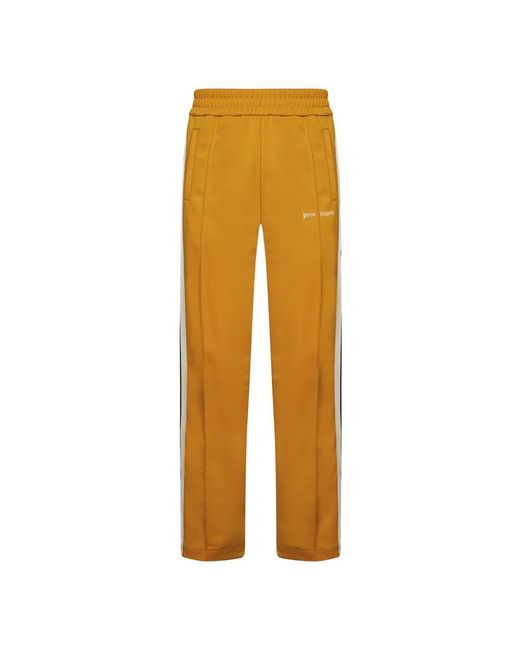 Palm Angels Orange Sweatpants for men