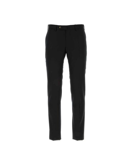 PT Torino Black Slim-Fit Trousers for men
