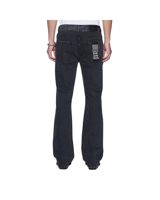 Ksubi Blue Flare Jeans for men