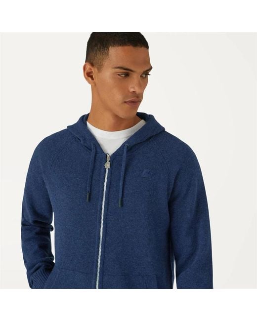 K-Way Brice Cardigan in het Blue voor heren
