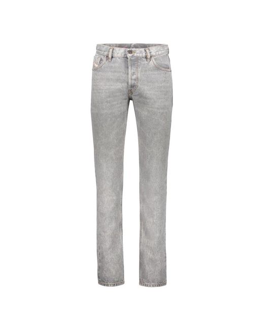 DIESEL Gray Jeans 5 Pockets for men