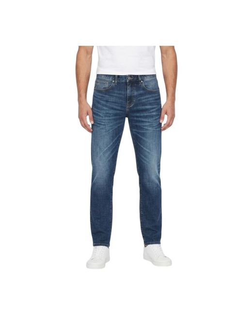 ARMANI EXCHANGE Blue Slim Fit Jeans for men