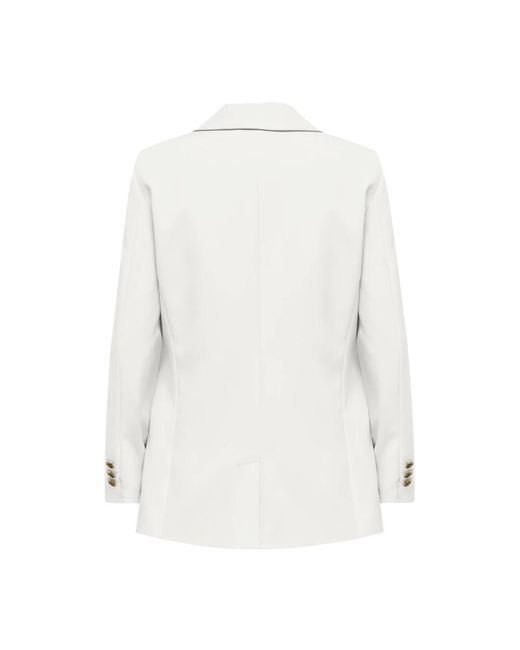 ONLY Jassen ,Wit ,Life Long Sleeves Fit Blazer Vrouwen in het White