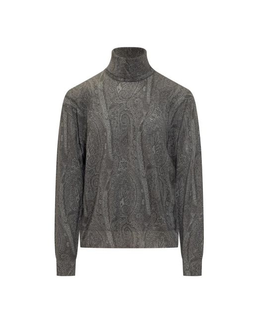 Etro Turtleneck Trui in het Gray voor heren