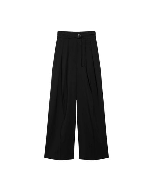 Sportmax Black Wide Trousers