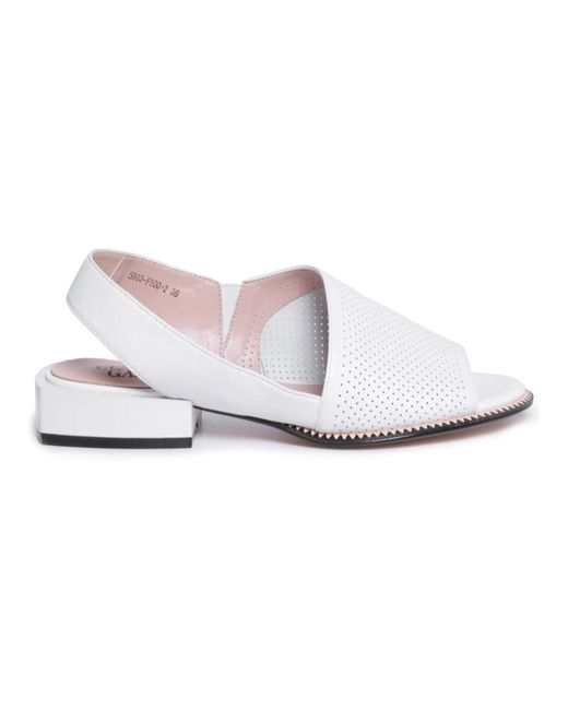 Flat Sandals di CESARE GASPARI in White