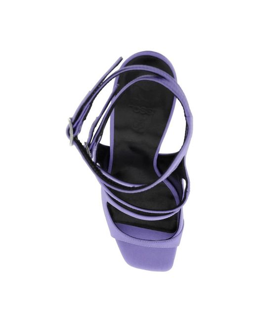 Sergio Rossi Blue High Heel Sandals