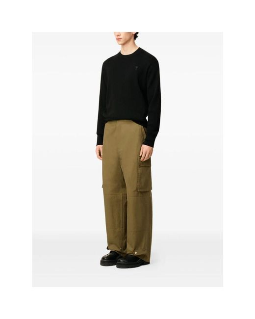 AMI Broeken ,Bruin ,Katoen Cargo Broek in het Green voor heren