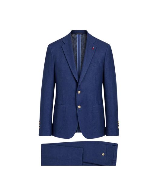 MULISH Single Breasted Suit in het Blue voor heren