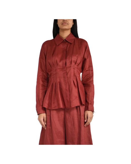 Max Mara Red Shirts