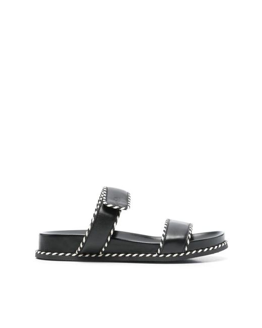 Emporio Armani Women's Black Sliders