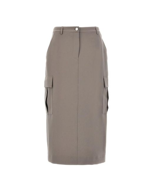 Theory Rokken ,Grijs ,Polyester Relaxed Cargo Rok in het Gray