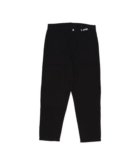 DISCLAIMER Schwarze Logo Baumwollhose Regular Fit in Black für Herren
