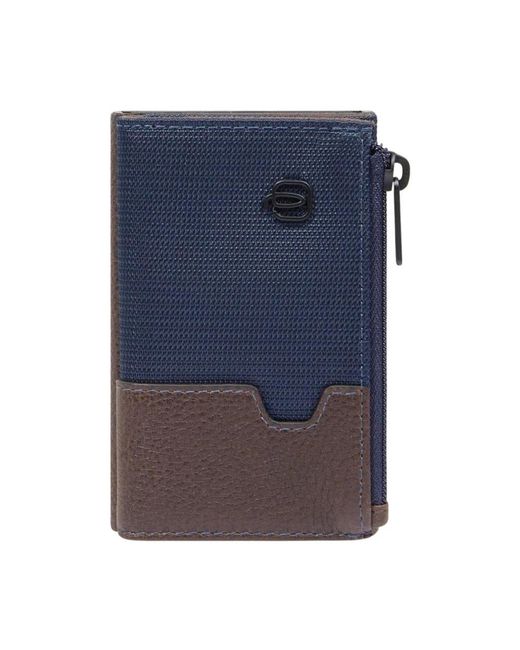 Piquadro Pop-Up Wallet Mit Geldfach in Blue für Herren