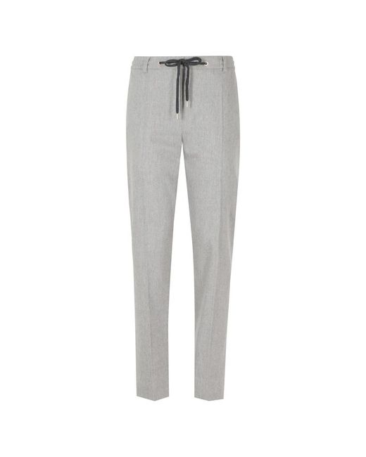 Eleventy Gray Slim-Fit Trousers