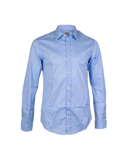 Mauro Grifoni Blue Formal Shirts for men