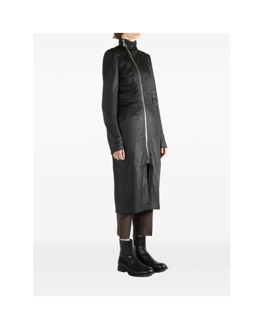 Rick Owens Black Single-Breasted Coats