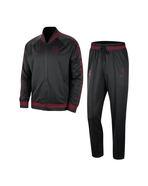 Survetement Complet Pour Homme Nba Courtside Starting Five Dri Fit Survetement Miahea Noir/Tough Rouge Nike pour homme en coloris Black