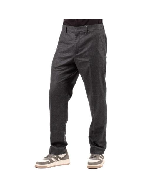 hindustrie Black Suit Trousers for men