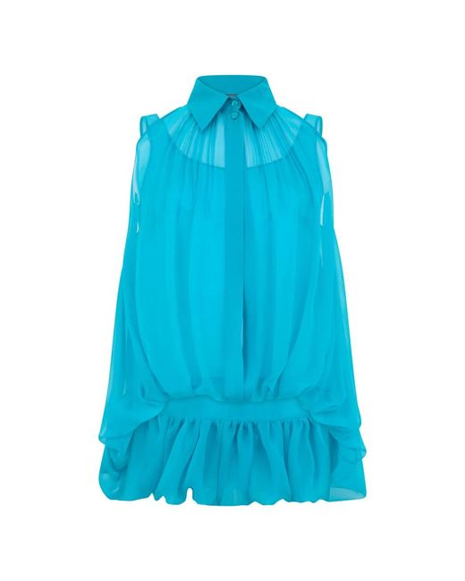 Alberta Ferretti Blue Sleeveless Tops