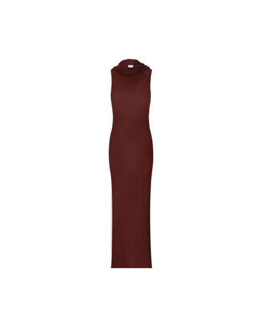 Saint Laurent Red Maxi Dresses