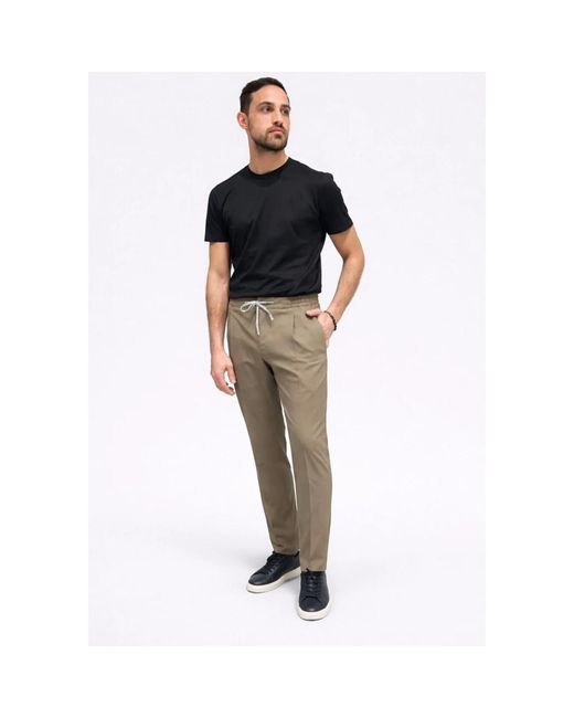 PT Torino Gray Slim-Fit Trousers for men